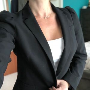 Black Banana Republic blazer w/ruffled shoulders